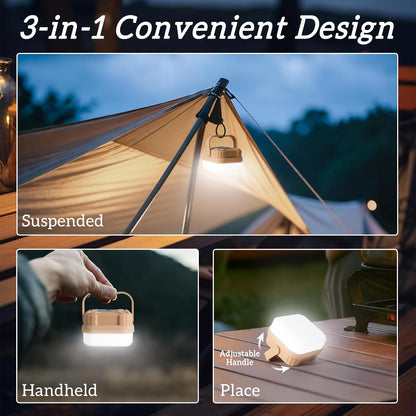 4 Packs Rechargeable Camping Lights LED Camping Lantern