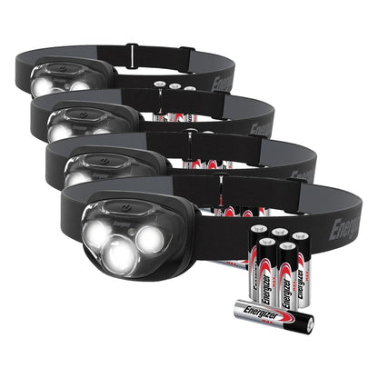 Energizer LED Headlamp PRO (2-Pack), IPX4 Water Resistant Head Light