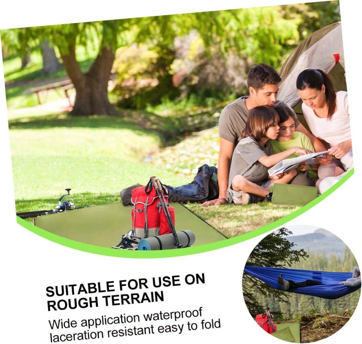 Foldable Waterproof Ground Mat for Picnic and Concerts 150x100cm