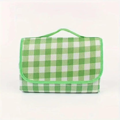 Multi-Scene Waterproof Picnic Blanket – 1PC Foldable Non-Woven Mat for Camping & Trips-Green