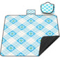Extra Large Picnic Blanket Waterproof,80"x 80"Foldable Machine Washable Beach Blankets,Outdoor Blanket for 6-8 Adults,Picnic Mat Suitable for Indoor Crawling,Park Beach,Camping,Hiking,Travel( Blue)