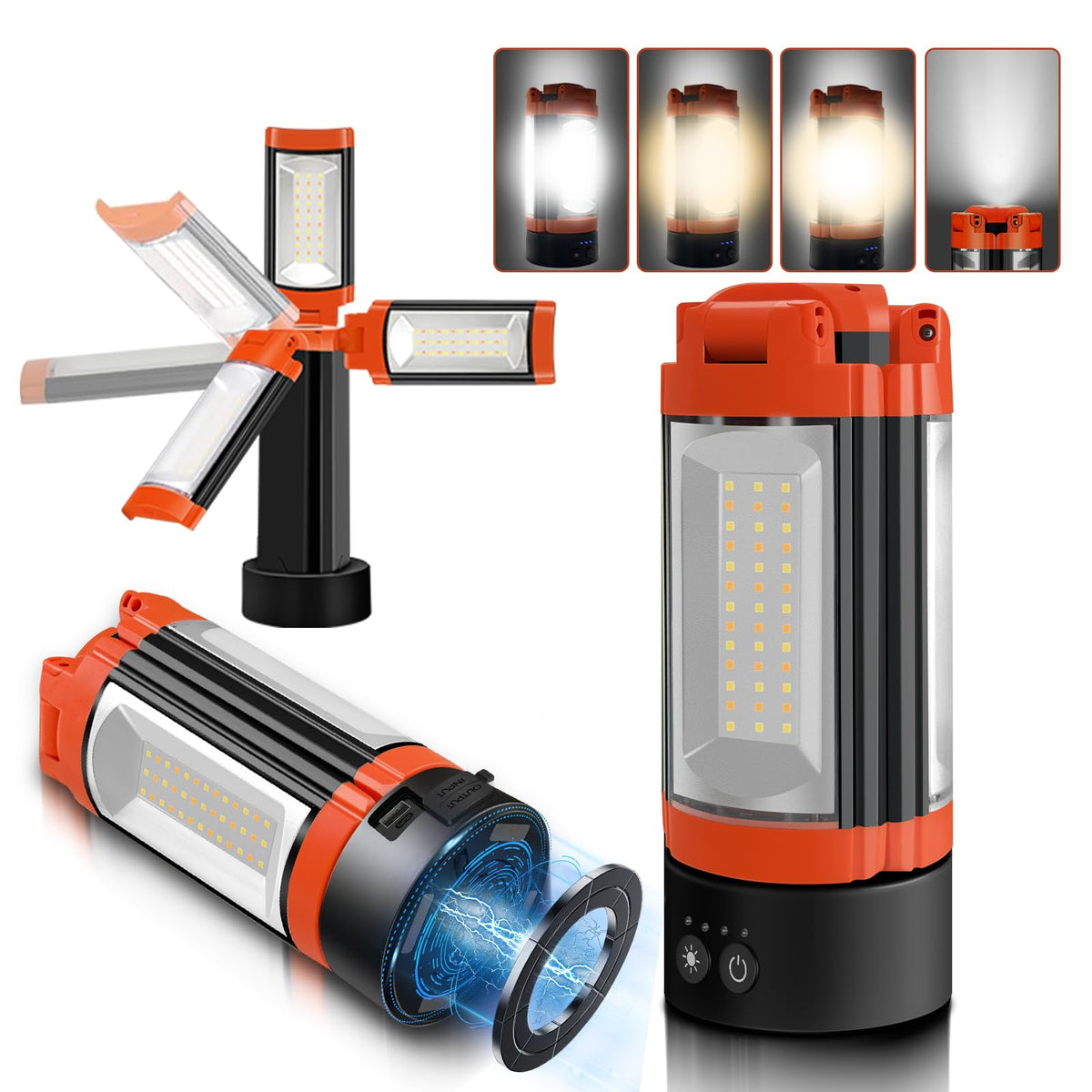 Rechargeable 12000mAh Camping Light with Adjustable Stand