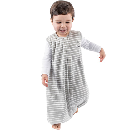 Woolino 4 Season Baby Sleep Bag with Feet Holes, Australian Merino Wool and Organic Cotton, Toddler Sleeping Bag, 18-36mo, Navy Blue