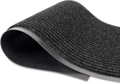 LuxUrux® Durable Rubber 3'x5' Commercial Door Mat - Heavy Duty, Indoor/Outdoor, Easy Clean, Waterproof, Patio, Garage - Commercial Floor Mat for Entry (3 x 5 Feet)