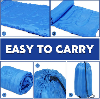 Junkin 12/36 Pcs Camping Sleeping Bags for Adult