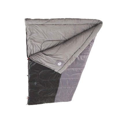 Coleman Biscayne Warm-Weather Sleeping Bag, 40°F Camping Sleeping Bag for Adults, No-Snag 2-Way Zipper for Ventilation with Stuff Sack Included, Fits Adults up to 6ft 4in Tall