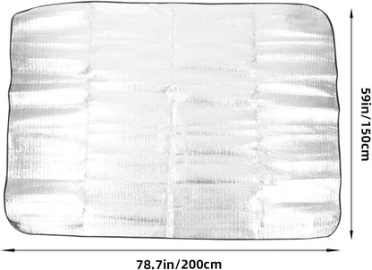 Portable Tent Mat 2 * 1.5m Aluminum Film Thickened for Picnic