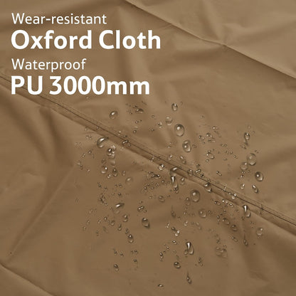 Naturehike Village Tent Footprint,Waterproof PU 3000mm Wear-Resistant Groundsheet Floor Mat