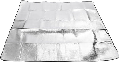 Naroote Large Lightweight Grime Proof Damp Proof Picnic Mat, Aluminium Tent Floor Blanket, Camping Pad, Ideal for Outdoor, Grass, Lawn, Park & Party