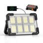 120W Solar Rechargeable 144 LED Work Light, 10000LM Flood Light