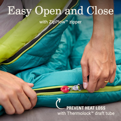 Coleman Big Bay 0/20/40°F Cold-Weather Sleeping Bag, Adult Mummy Sleeping Bag with Headrest, Foot Ventilation, & Storage Sack, Big & Tall Options