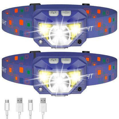 LHKNL Headlamp Flashlight, Lumen Bright Head Lamps LED Rechargeable Camping