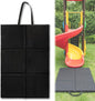 6 Pics Outdoor Playground Mat, High Density PVC Rubber Mulch Wear Mat with Waterproof Oxford Cover and Carry Handles, Shock Absorbing Foldable Mat for Indoor Outdoor Use Exercise and Playtime