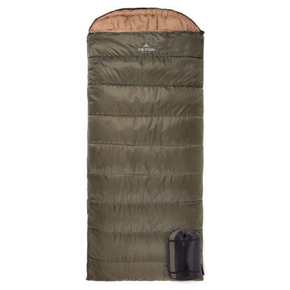 Teton Celsius XXL Sleeping Bag, Cold Weather Sleeping Bags for Adults and Kids, Camping Made Easy and Warm. Compression Sack Included