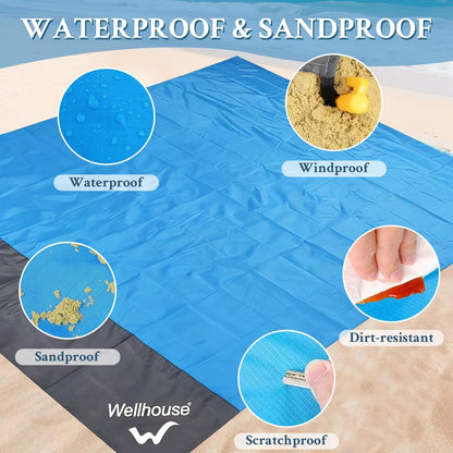 Outdoor Camping Moisture-Proof mat, Ultra Light and Easy to Carry, Waterproof, Moisture-Proof, UV Resistant and Versatile, Suitable for Picnic, Camping and Travel，Sky Blue