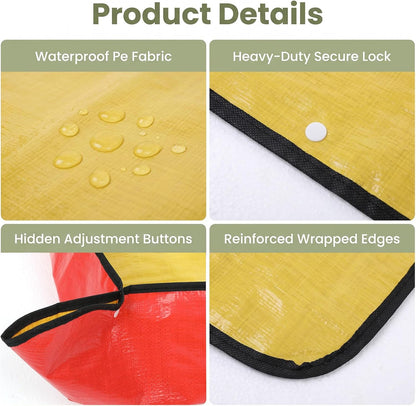 Camping Shower Mat, 2 Pcs 39.4" PE Portable Shower Pan