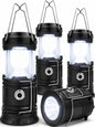 MalloMe Camping Lights LED Lantern Flashlights, Battery Operated Lamp Tent Lanterns for Power Outages, Camping Essentials Outdoor,Home,Emergency Gear, Hurricane Survival (3 AAA batteries not included)