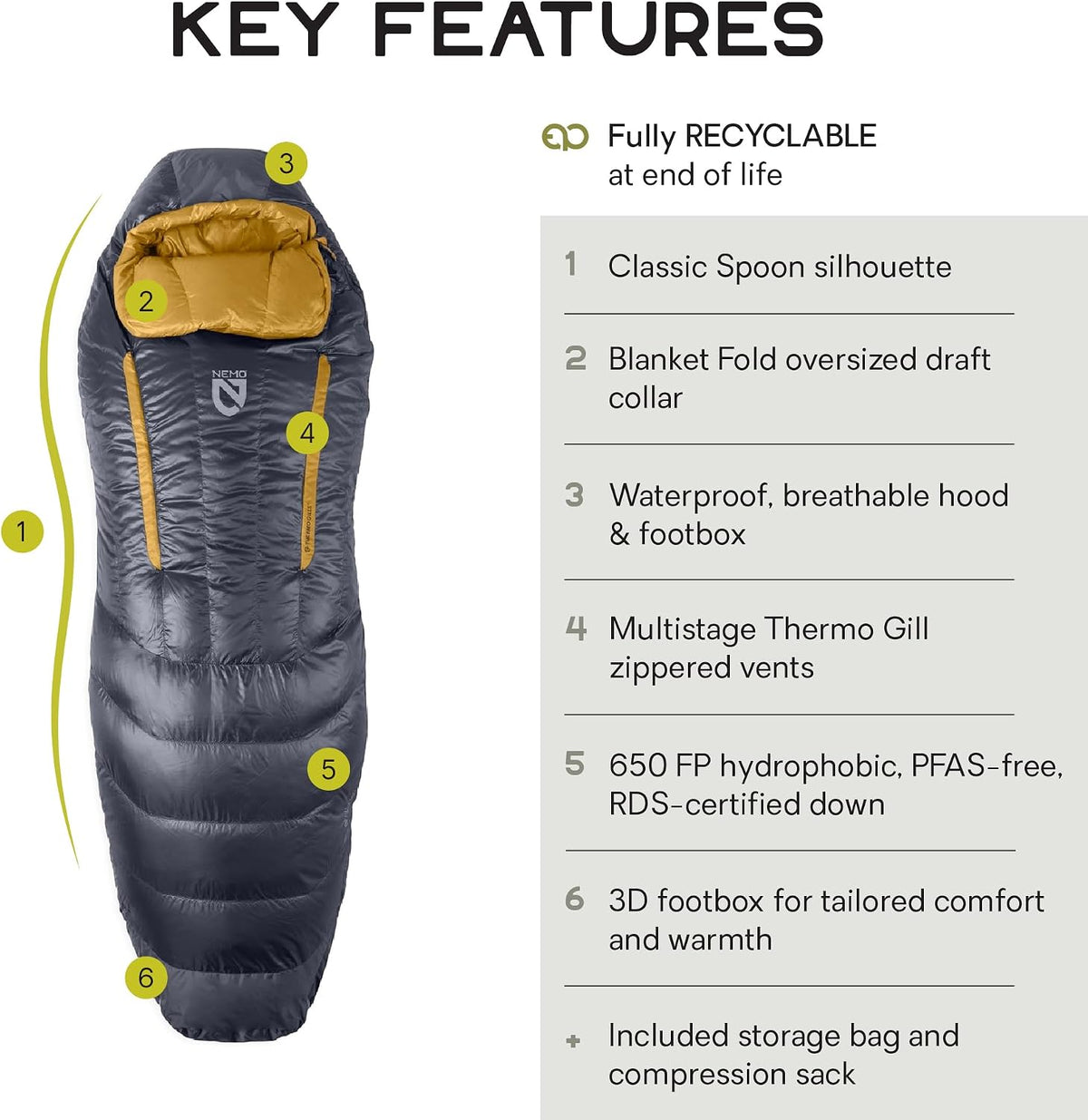 NEMO Equipment Disco Down Sleeping Bag