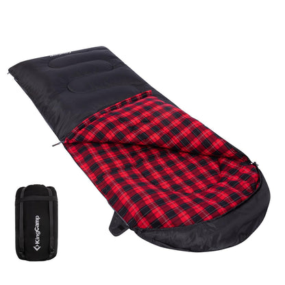 KingCamp Sleeping Bag for Adults, 100% Flannel XL Big and Tall