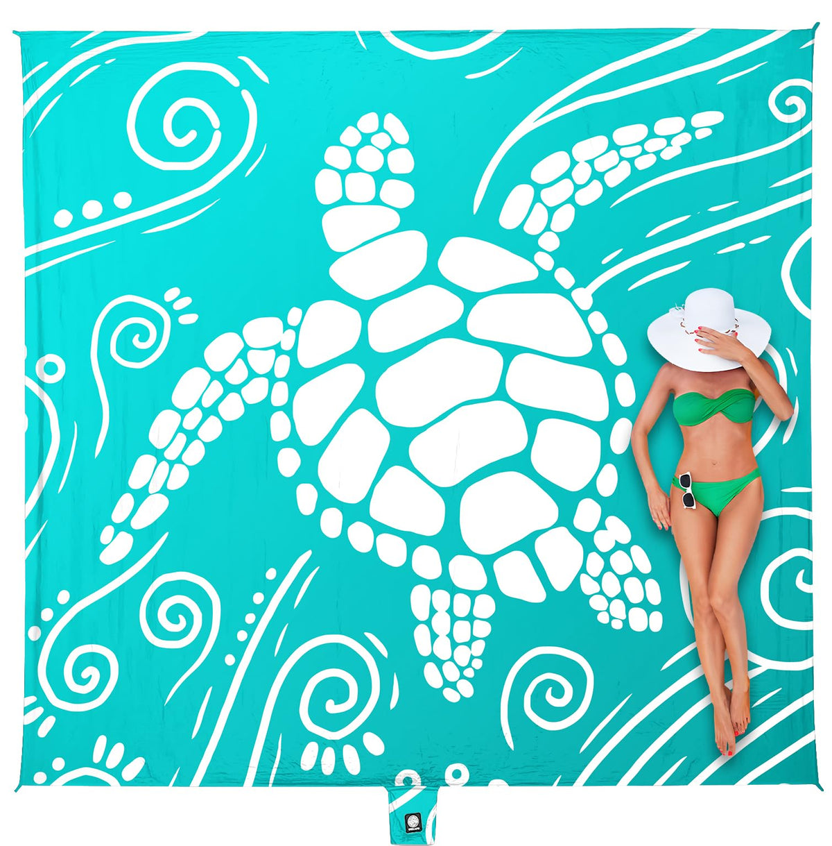 WEKAPO Beach Blanket Waterproof Sandproof Oversized Extra Large Sand Free