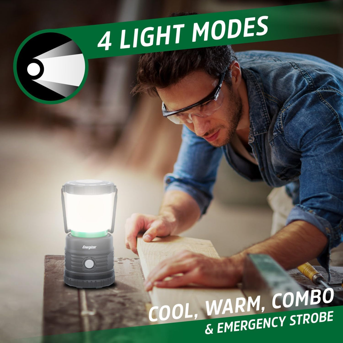 Energizer LED Camping Lantern X1000, Water Resistant Tent Light