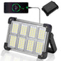 YXQUA 120W Solar Rechargeable Work Light, 144 LED 10000LM, IP65