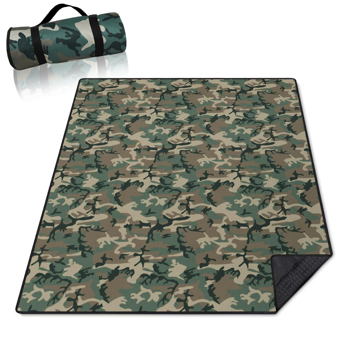Mushroom Picnic Blankets Waterproof Foldable,60’‘x80'' Portable Dual Layers Outdoor Travel Camping Backpacking Hiking Beach Blanket Mat for Grass Padded Lawn Park Beach,Picnic Accessories