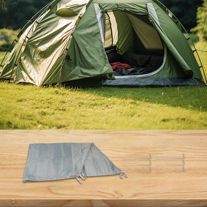 276x246cm Hexagon Picnic Tarp Tent Mat, 210D Oxford Moisture-Proof Beach Pad With 6 Ground Nails For Camping Hiking Outdoor Sun Shade Rain Shelter Skin-Friendly Double Stitched(240 * 210cm)