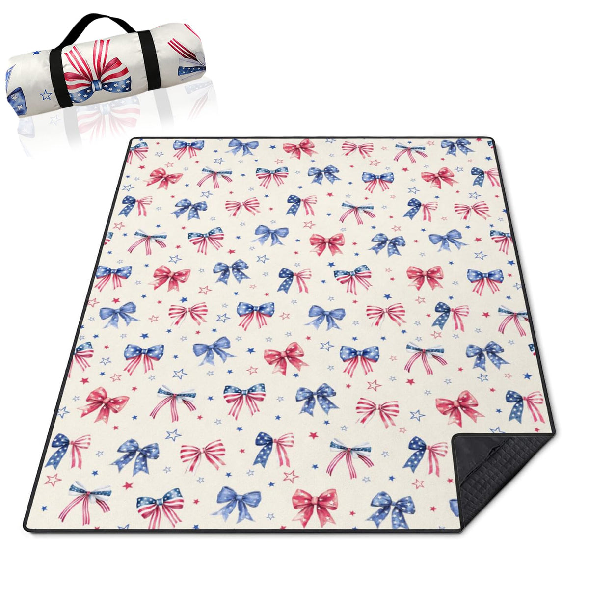 Mushroom Picnic Blankets Waterproof Foldable,60’‘x80'' Portable Dual Layers Outdoor Travel Camping Backpacking Hiking Beach Blanket Mat for Grass Padded Lawn Park Beach,Picnic Accessories