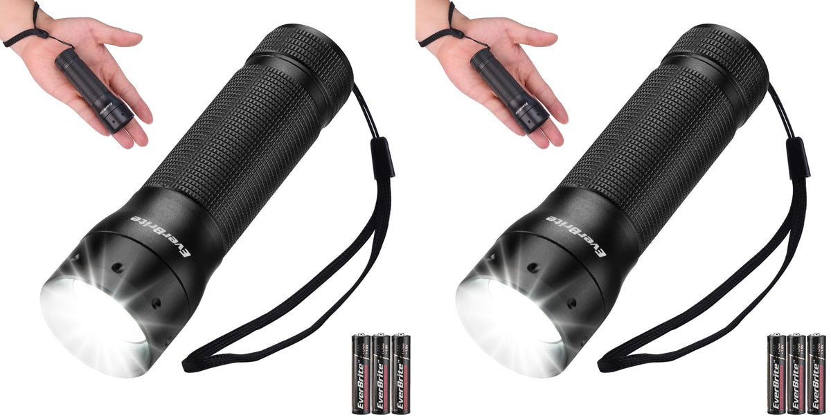 EverBrite Tactical Flashlight, 900 Lumen Zoomable, 3 Light Modes
