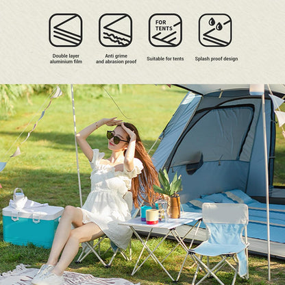 Naroote Large Lightweight Grime Proof Damp Proof Picnic Mat, Aluminium Tent Floor Blanket, Camping Pad, Ideal for Outdoor, Grass, Lawn, Park & Party