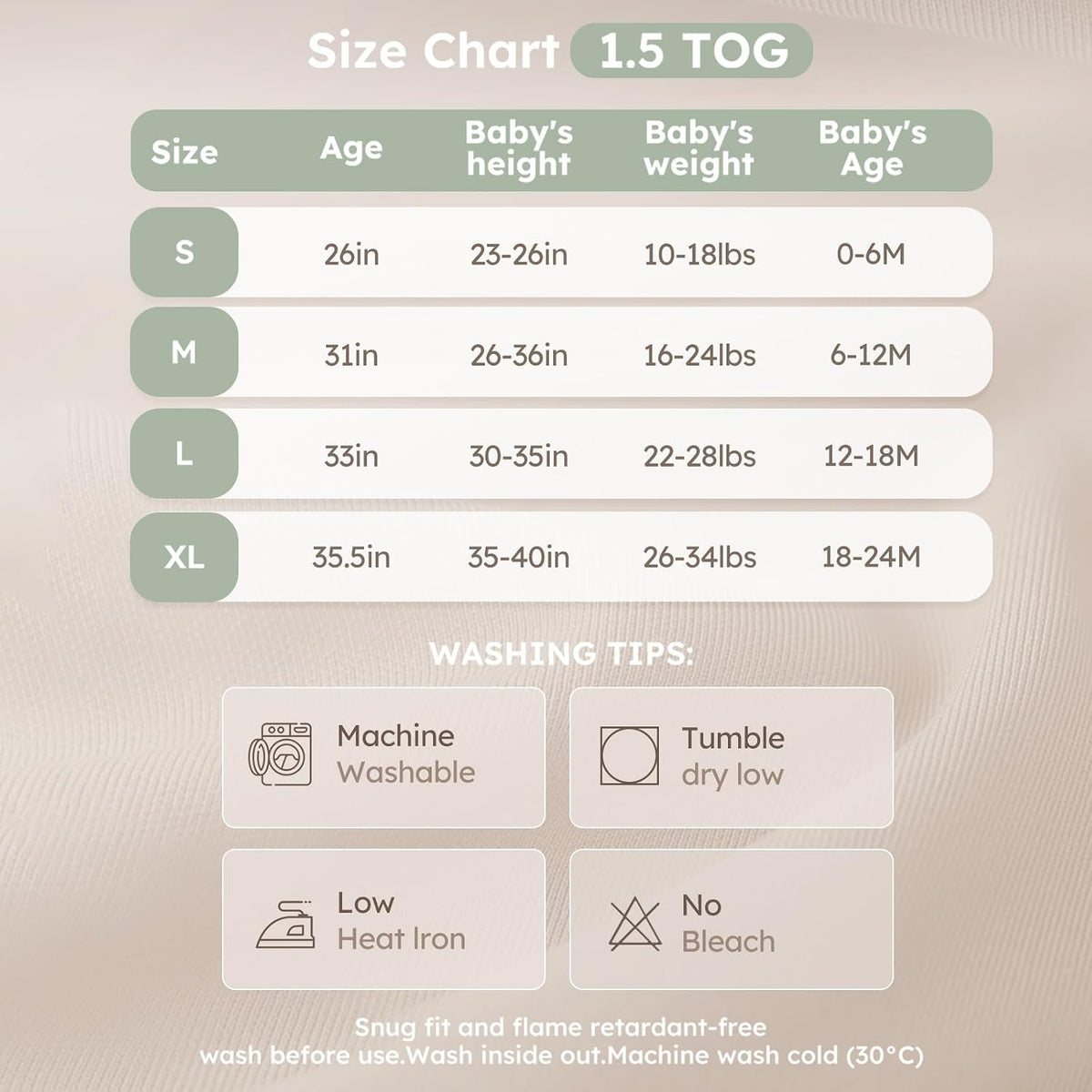 Yoofoss Baby Sleep Sack 6-12 Months TOG 1.5 Fleece with Plush Dots 2 Pack