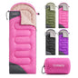 tuphen- Sleeping Bags for Adults Kids Boys Girls Backpacking Hiking Camping Microfiber Liner, Cold Warm Weather 4 Seasons Indoor Outdoor Use, Lightweight & Waterproof