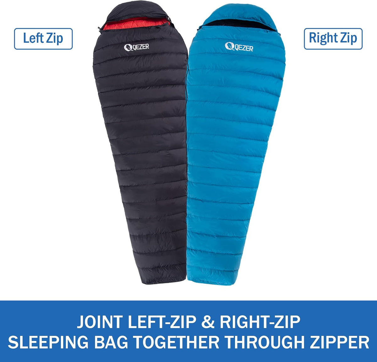 Ultralight Down Sleeping Bag for Adults, 600 Fill Power Backpacking