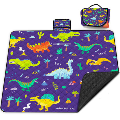 Extra Large Picnic Blanket Waterproof,80"x 80"Foldable Machine Washable Beach Blankets,Outdoor Blanket for 6-8 Adults,Picnic Mat Suitable for Indoor Crawling,Park Beach,Camping,Hiking,Travel( Blue)