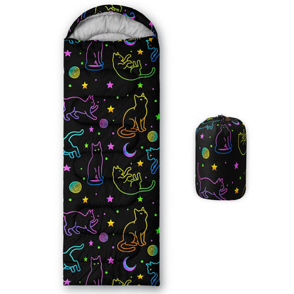 Axolotl Unicorn Sleeping Bag for Kids Boys Girls–Lightweight Warm Cold Weather Sleeping Bags,Waterproof Portable Sleeping Bag with Compression Sack for Camping Backpacking Outdoor Indoor