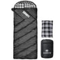 ShinHye 0 Degree Sleeping Bag for Adults - Cotton Flannel 4 Season Cold Weather Winter, XXL Big and Tall Camping Sleeping Bag with Compression Sack