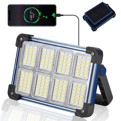 YXQUA 120W Solar Rechargeable Work Light, 144 LED 10000LM, IP65