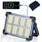 YXQUA 120W Solar Rechargeable Work Light, 144 LED 10000LM, IP65