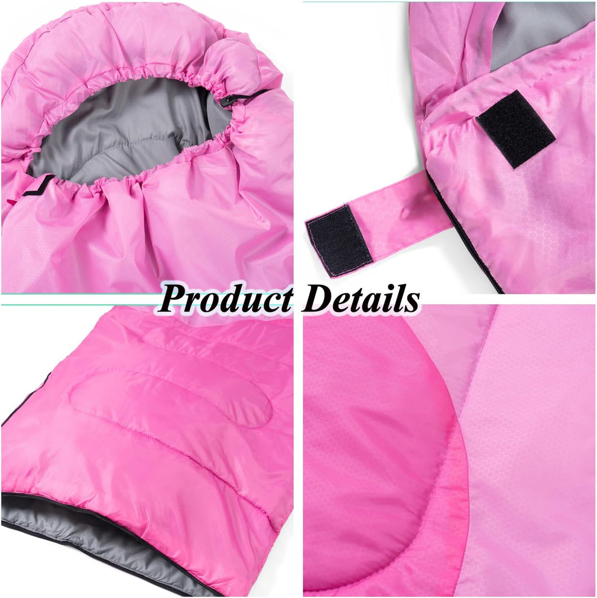 Sleeping Bag - 3 Seasons for Adults Boys Girls Camping Hiking - Warm Cold Weather Lightweight Portable with Compression Bag for Backpacking in Spring, Summer, Fall and Winter