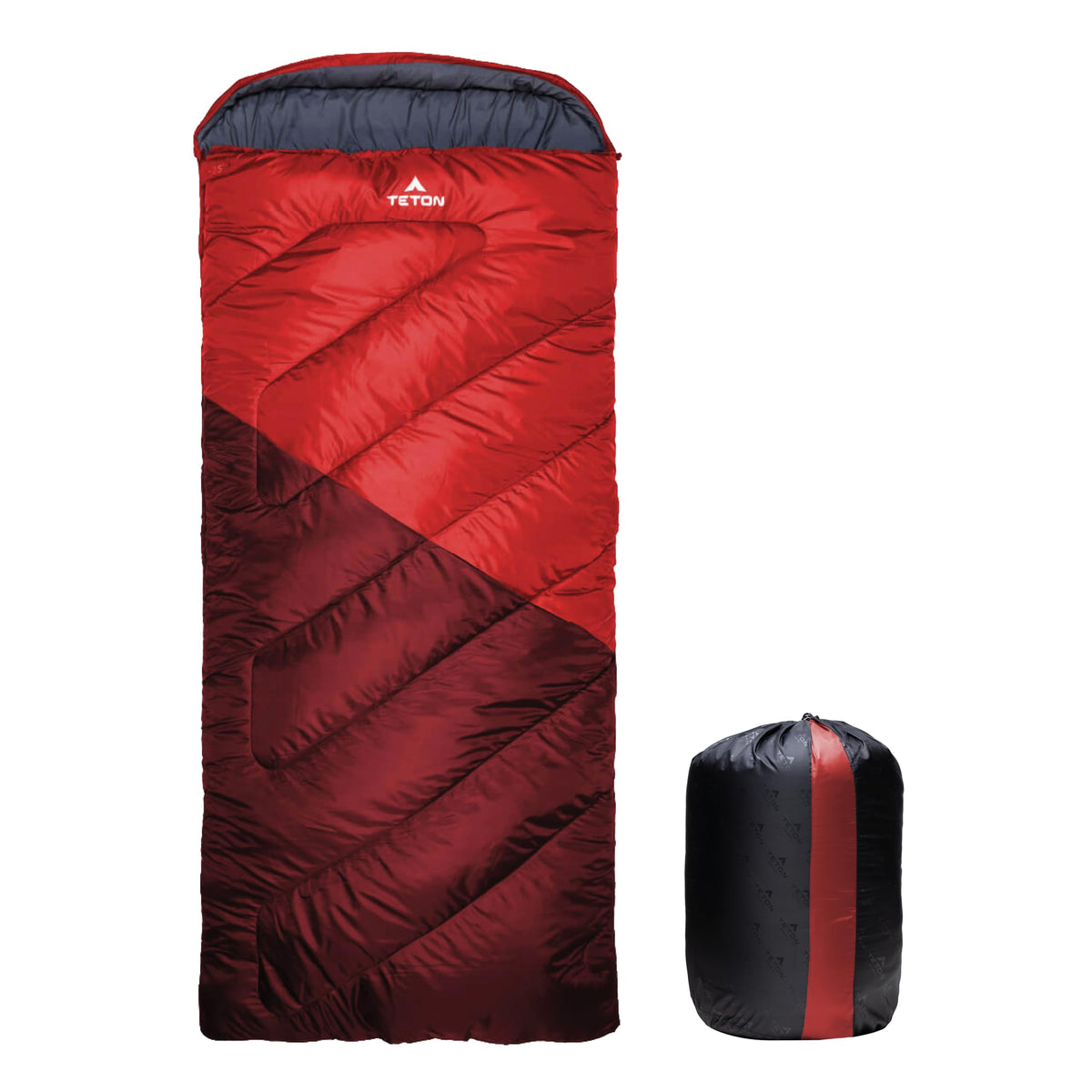 Teton Celsius XXL Sleeping Bag, Cold Weather Sleeping Bags for Adults and Kids, Camping Made Easy and Warm. Compression Sack Included