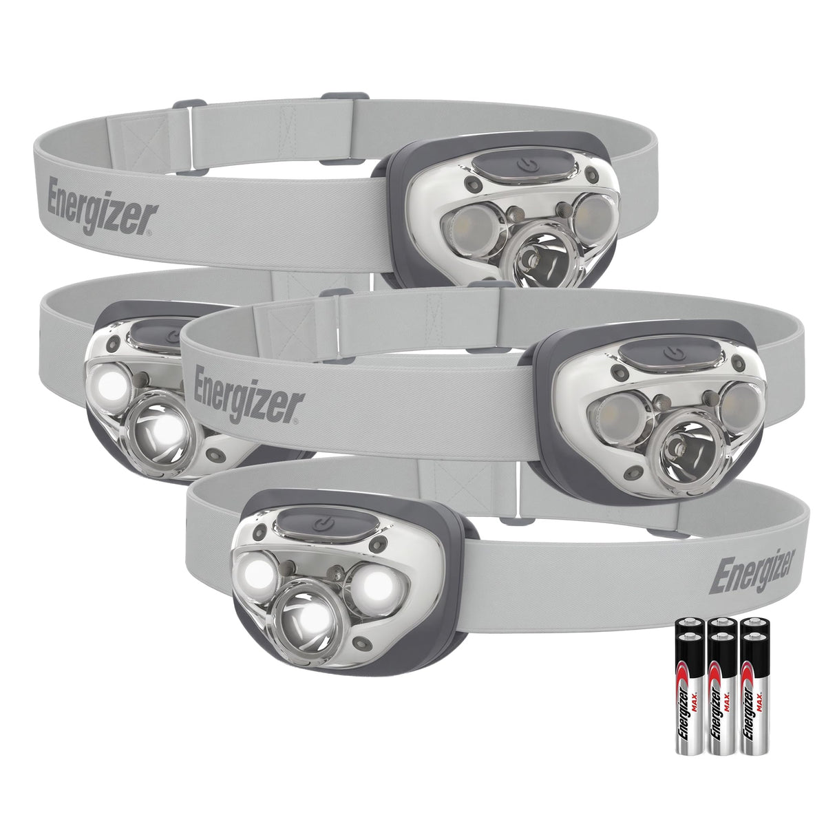 Energizer LED Headlamp PRO (2-Pack), IPX4 Water Resistant Head Light
