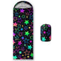 QOOMO Axolotl Cute Camping Sleeping Bags,3 Season Warm & Cool Weather,Lightweight,Waterproof Sleeping Bags for Adults & Kids,Traveling,and Outdoors