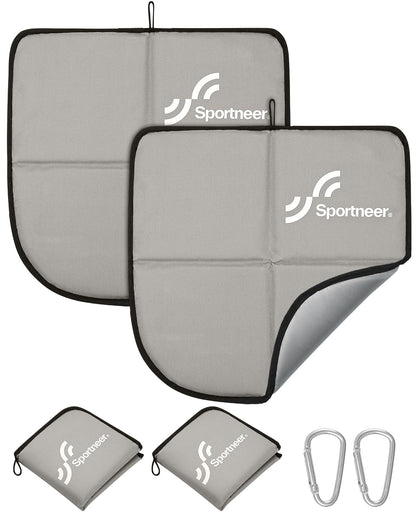 Sportneer Sitting Pad, Lightweight Waterproof Folding Seat Pad for Backpacking, 15.75'' x 15.75'' Portable Camping Seat Mat for Hiking, Picnics & Outdoor Use