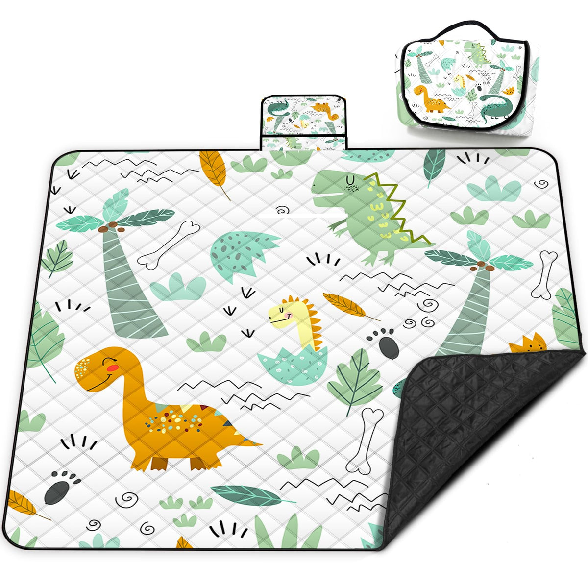 Extra Large Picnic Blanket Waterproof,80"x 80"Foldable Machine Washable Beach Blankets,Outdoor Blanket for 6-8 Adults,Picnic Mat Suitable for Indoor Crawling,Park Beach,Camping,Hiking,Travel( Blue)