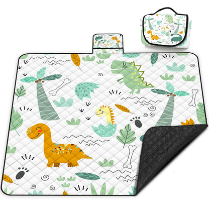 Extra Large Picnic Blanket Waterproof,80"x 80"Foldable Machine Washable Beach Blankets,Outdoor Blanket for 6-8 Adults,Picnic Mat Suitable for Indoor Crawling,Park Beach,Camping,Hiking,Travel( Blue)