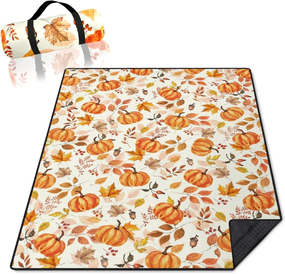 Mushroom Picnic Blankets Waterproof Foldable,60’‘x80'' Portable Dual Layers Outdoor Travel Camping Backpacking Hiking Beach Blanket Mat for Grass Padded Lawn Park Beach,Picnic Accessories