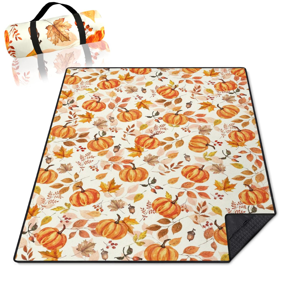 Mushroom Picnic Blankets Waterproof Foldable,60’‘x80'' Portable Dual Layers Outdoor Travel Camping Backpacking Hiking Beach Blanket Mat for Grass Padded Lawn Park Beach,Picnic Accessories