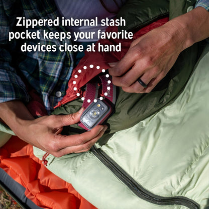 Kelty Cosmic 20 Down Mummy Sleeping Bag for Backpacking, Campers, 550 Fill Power, Recycled Fabrics with PFAS-Free DWR, Designed in Sunny Colorado,