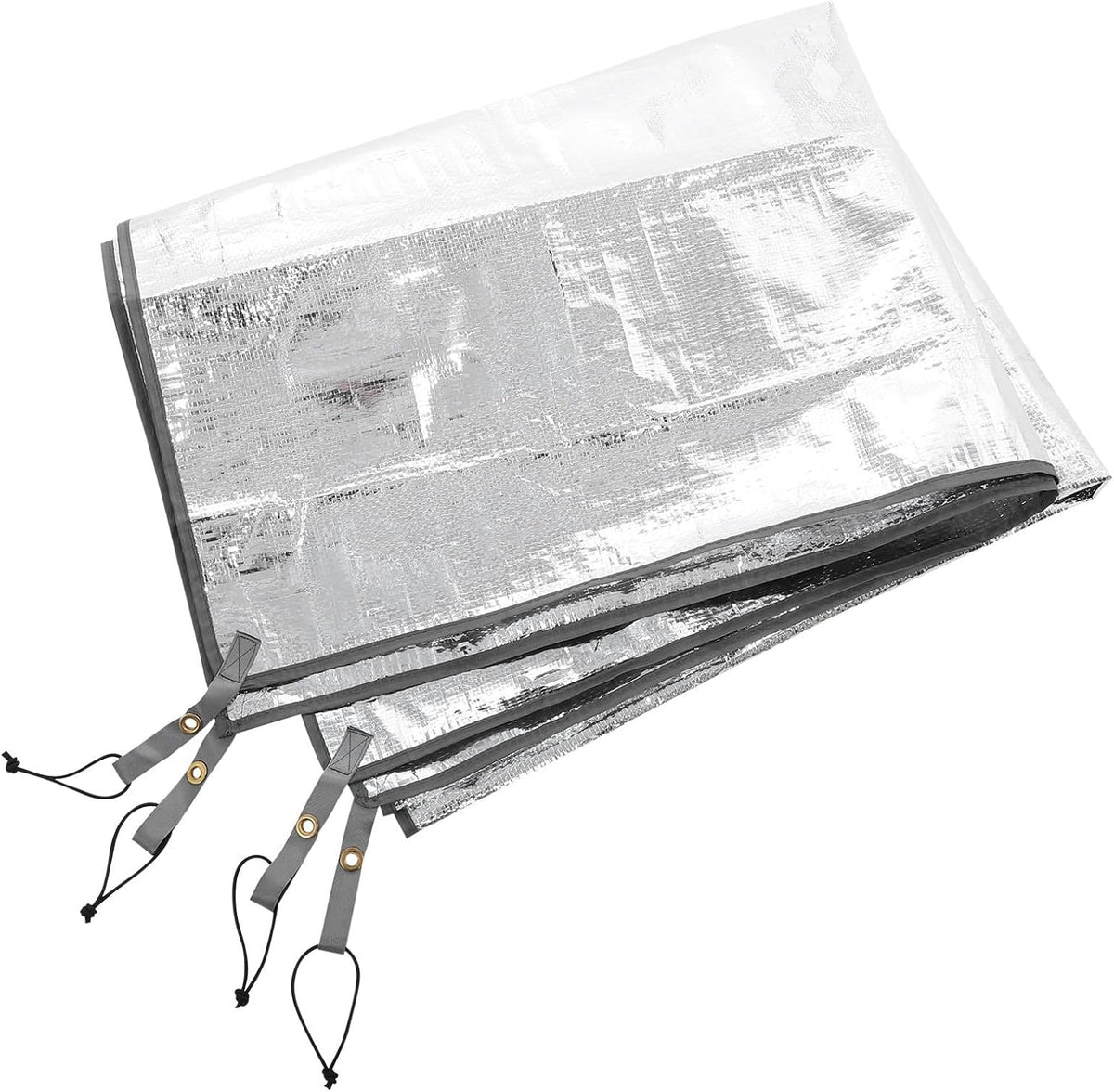 CALLARON Portable Aluminum Foil Camping Mat with Thermal Insulation and Moisture-Proof Ground Sheet, Silver Tent Sleeping Pad for Beach Outings and Picnics, Lightweight and Sturdy Outdoor